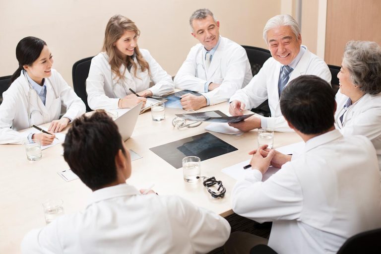 Doctors in a meeting